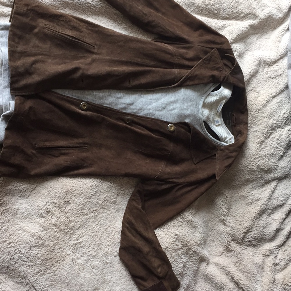 Long Suede leather jacket